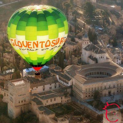 Vuelo en globo aerostático en Granada